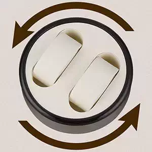 Modo de rotación El enrollador de relojes con acabado de madera dará cuerda automáticamente a sus 2 relojes con suavidad, primero gira en el sentido de las agujas del reloj durante 2 minutos,